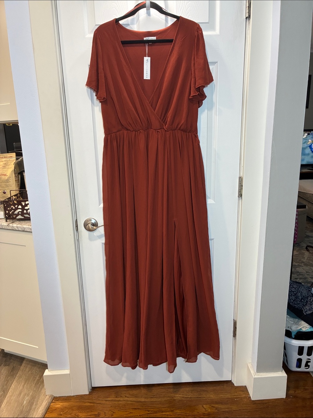 Baltic Born Rust Wrap Maxi Dress
